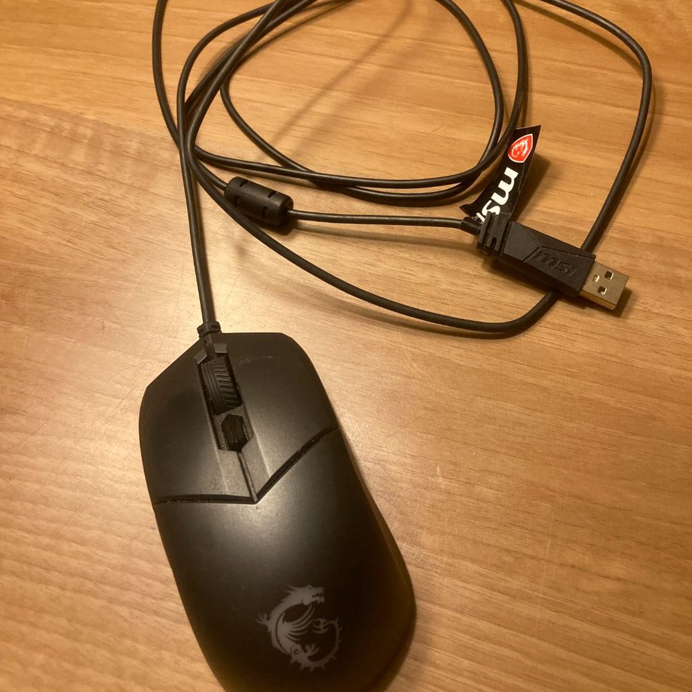 MSI Clutch GM11 5000 DPI Adjustable RGB USB Optical Wired Gaming Mouse